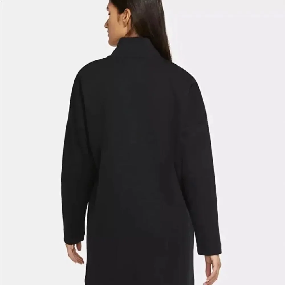 Nike Tech Fleece Black Zip Neck Dress